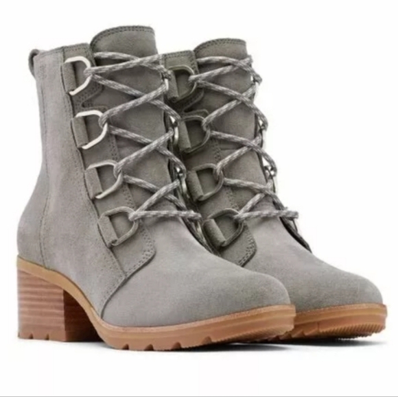 Sorel Shoes - SOREL Women's Cate Lace Ankle Boot, Waterproof Leather Rain Boots Women's Size 8